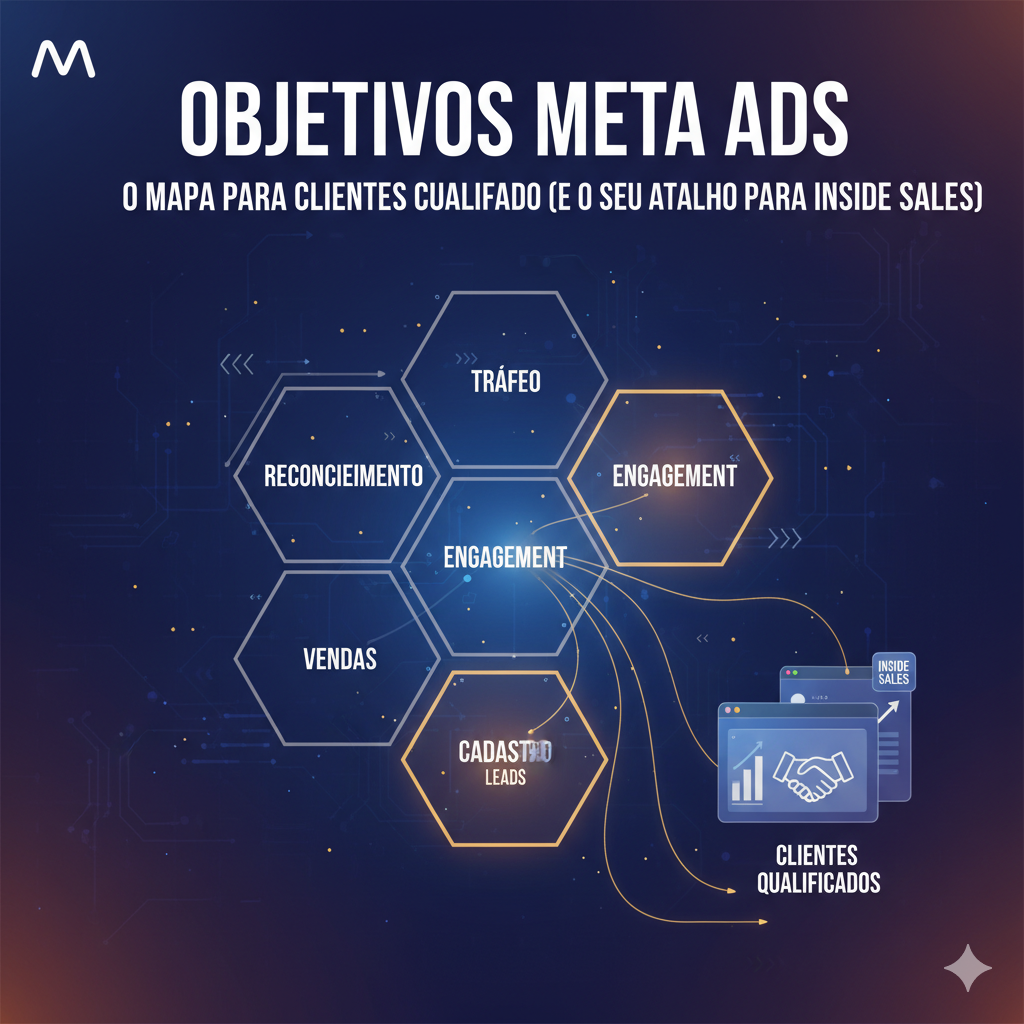 Os 6 Objetivos de Campanha no Meta Ads que Transformam Clicks em Clientes Qualificados (E Como Escolher o Certo para o Seu Inside Sales)